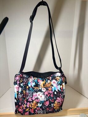 Vera Bradley Black Multi Floral Quilted Crossbody